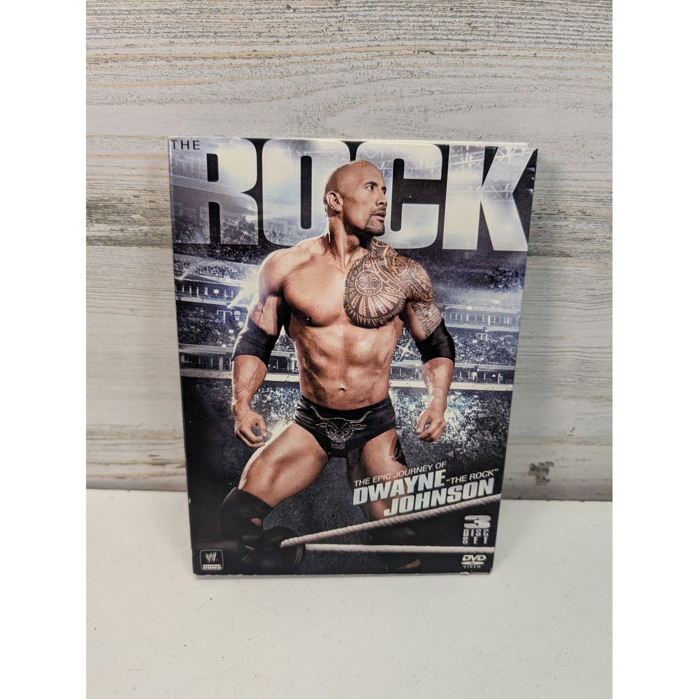 Dwayne The Rock Johnson DVD One Size WWE Wrestling 3‎ Disc Multi-Color Set